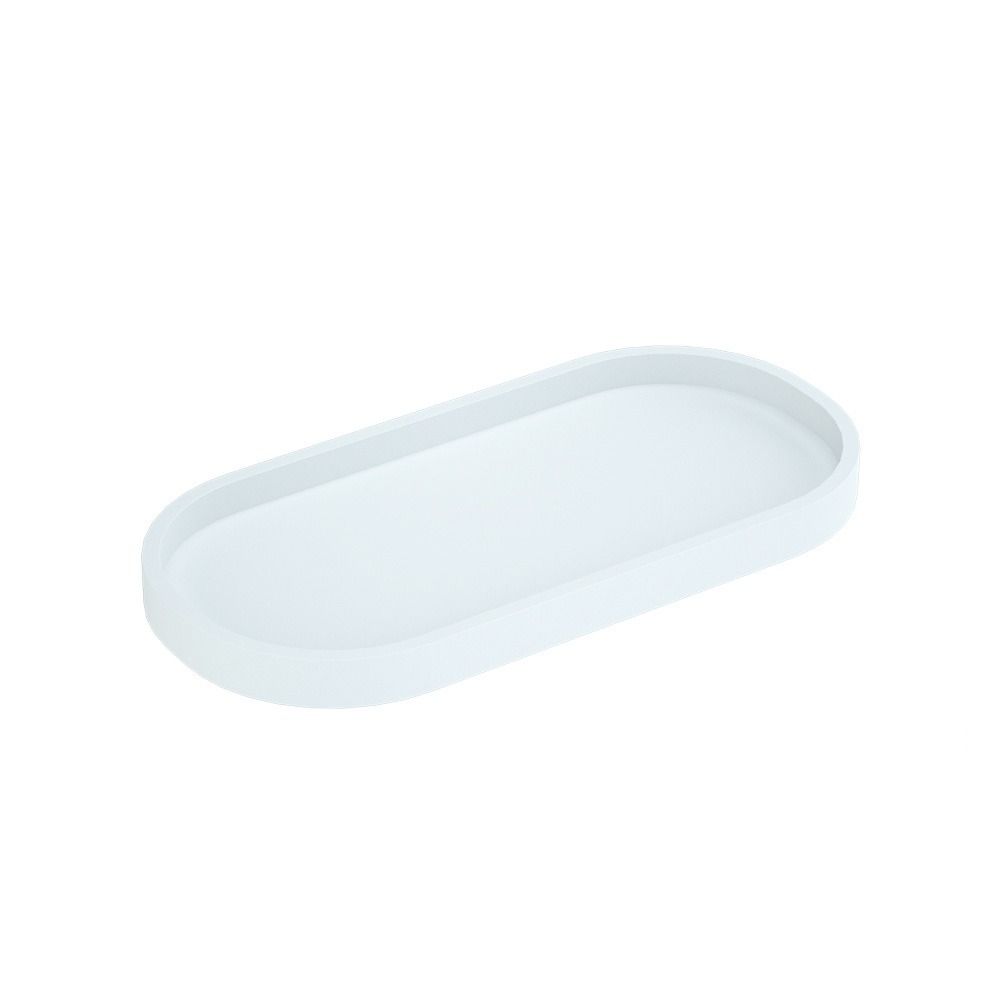 Прямоугольный/Овальный поднос для ванной комнаты Силиконовый поднос-органайзер для столешницы Поддон для столешницы в ванной Кухня