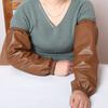 1 пара нарукавников из искусственной кожи, водонепроницаемые, маслостойкие, длиной 40 см, защита локтей, нарукавники для уборки кухни и сада