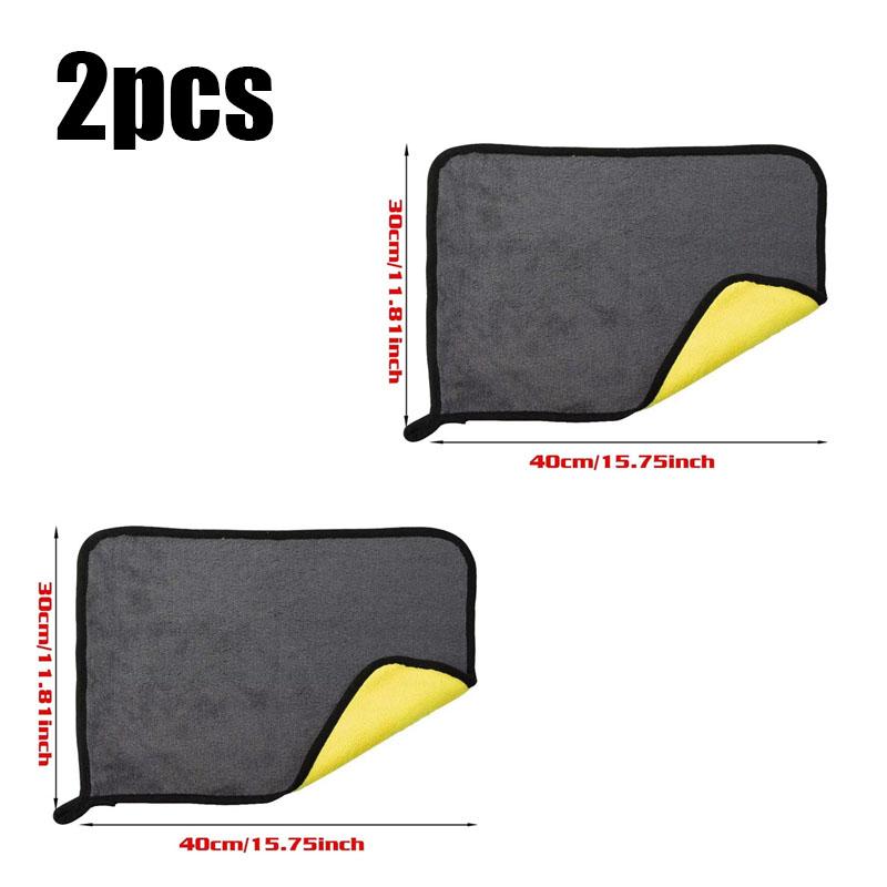 1/2/3/5/6Pcs Car Wash Microfiber Towel 30*30/40/60cm Car Cleaning Drying Cloth Care Cloth Car Wash Thickened Towel