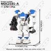 MOOXI Space Wars Movie Crab Bots Military Cannon Mercenary Model Building Block DIY Diorama Bricks For Kids Boys Montessori Toys