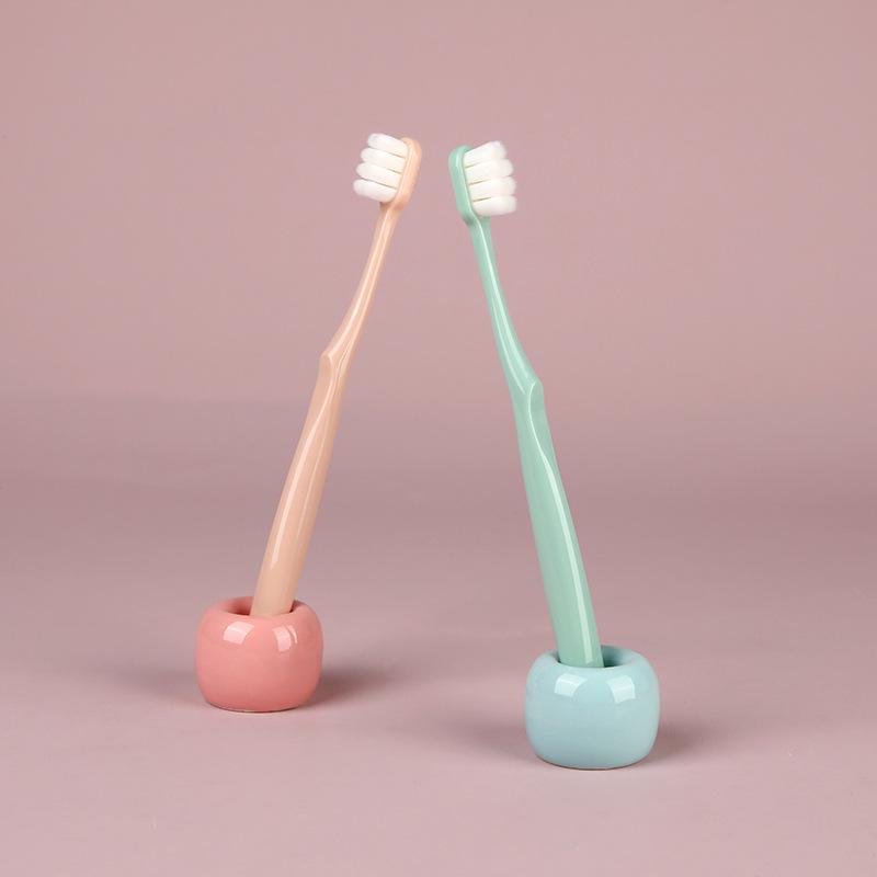 Japanese Style Adult Toothbrush, Soft Bristle, Compact Head, Individually Wrapped for Couples