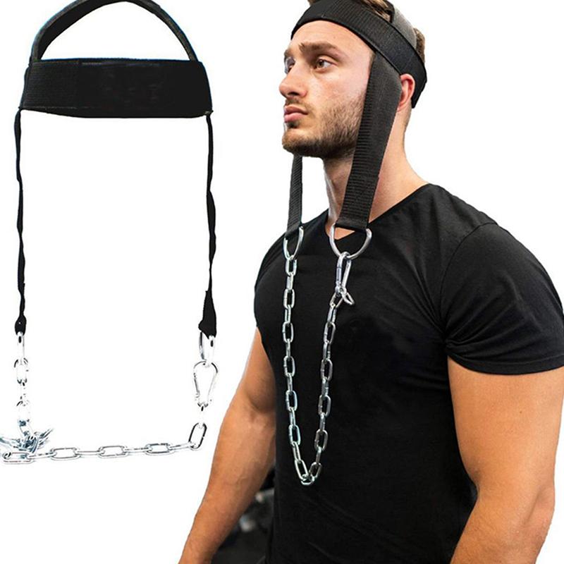 Head Neck Training Head Harness Body Strengh Exercise Strap Adjustable Neck Power Training Gym Fitness Weight Bearing Cap