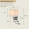 USB Charging European Style LED Wall Lamp for Indoor Use - Ideal for Hotels and Bedrooms