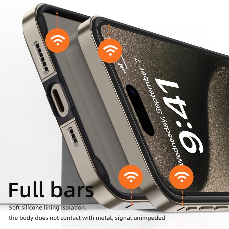 Металлический чехол-бампер для iPhone 16 15 Pro Max 14 Plus 13 12 11 XS XR SE 16Pro 16Plus 15Pro 14Pro Аксессуары для телефонов