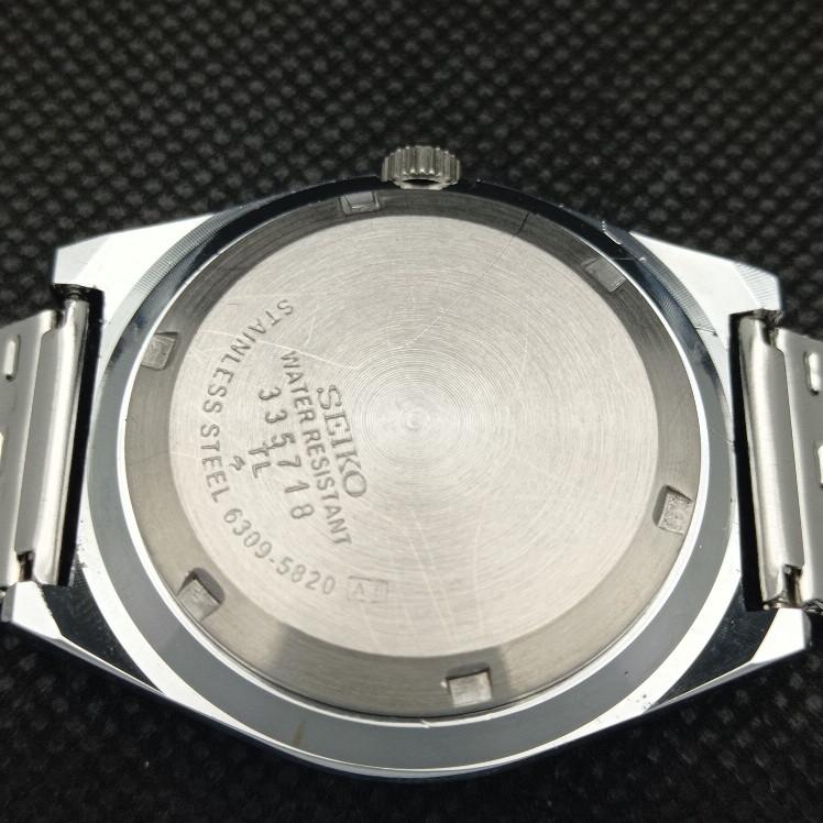 ВОССТАНОВЛЕННЫЕ ВИНТАЖНЫЕ SEIKO 5 AUTO 6309A ЯПОНИЯ МУЖСКИЕ D/D СИНИЕ ЧАСЫ 565c-a266352-4
