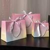 Paper Party Favor Bag With Bow Ribbon Shopping Bags Fashion Wedding Celebration Present Wrap