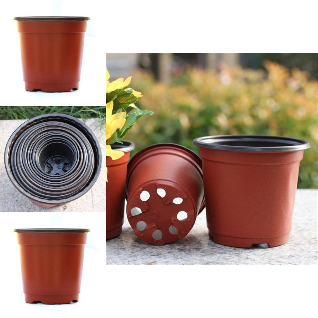 10/50/100 шт. Пластиковые держатели для рассады, цветочные горшки со сбалансированными дренажными характеристиками**