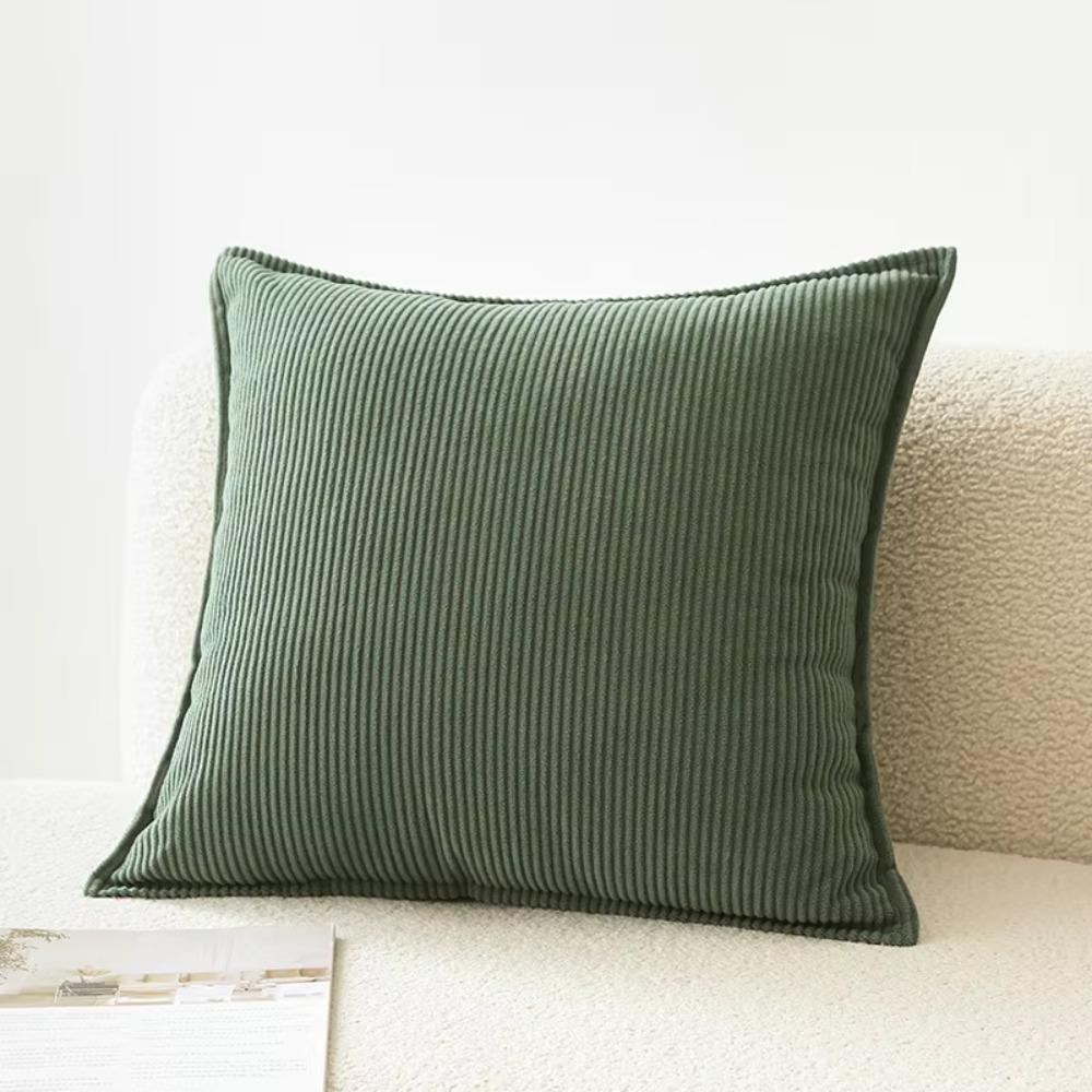 Square Corduroy Striped Throw Pillow Cover Japanese style Cushion Cover Sofa Pillowcase Couch