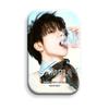 Yu Cheng'en Baji Star Idol Laser Rectangular Badge Brooch Pendant