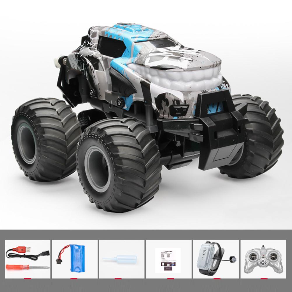 Remote Control Car For Children Off-road Climbing Dual Rc Stunt Car With Spray And LED Lights Birthday Gifts For Boys Girls