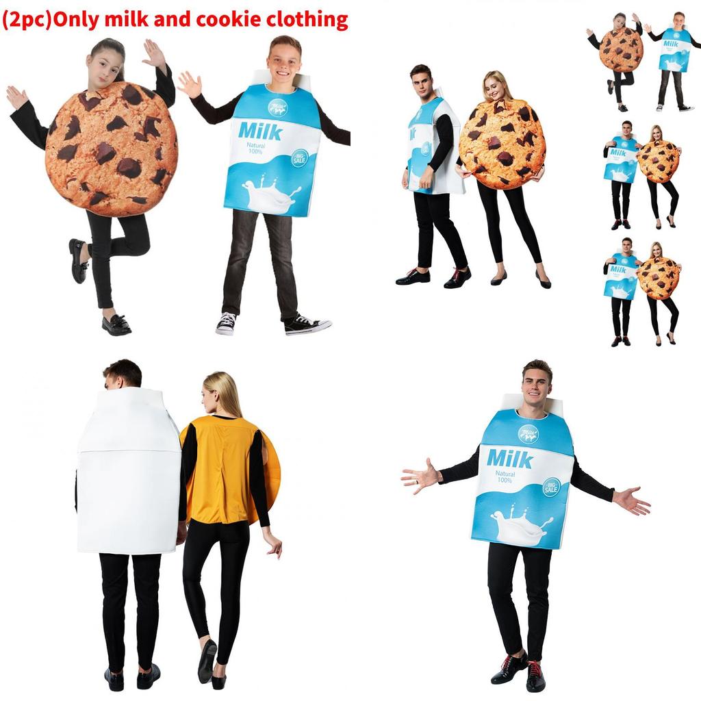Unisex Halloween Costume Milk Cookie Pair For Stage Performance And Party Events