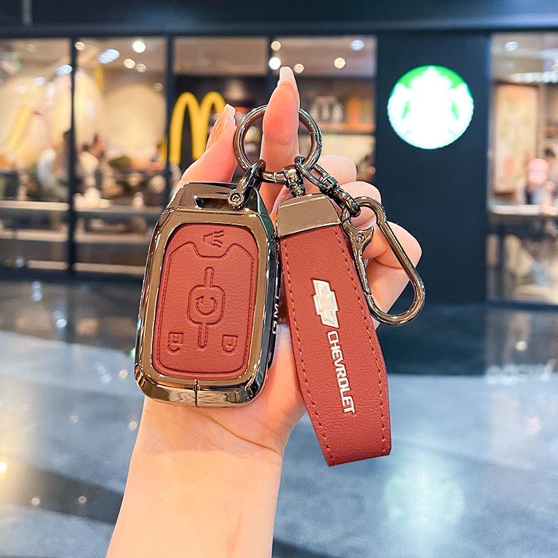 Чехол для ключей Chevrolet K5 Trax Cruze - Звезда Milesuo Металлическая пряжка Оболочка с полным покрытием