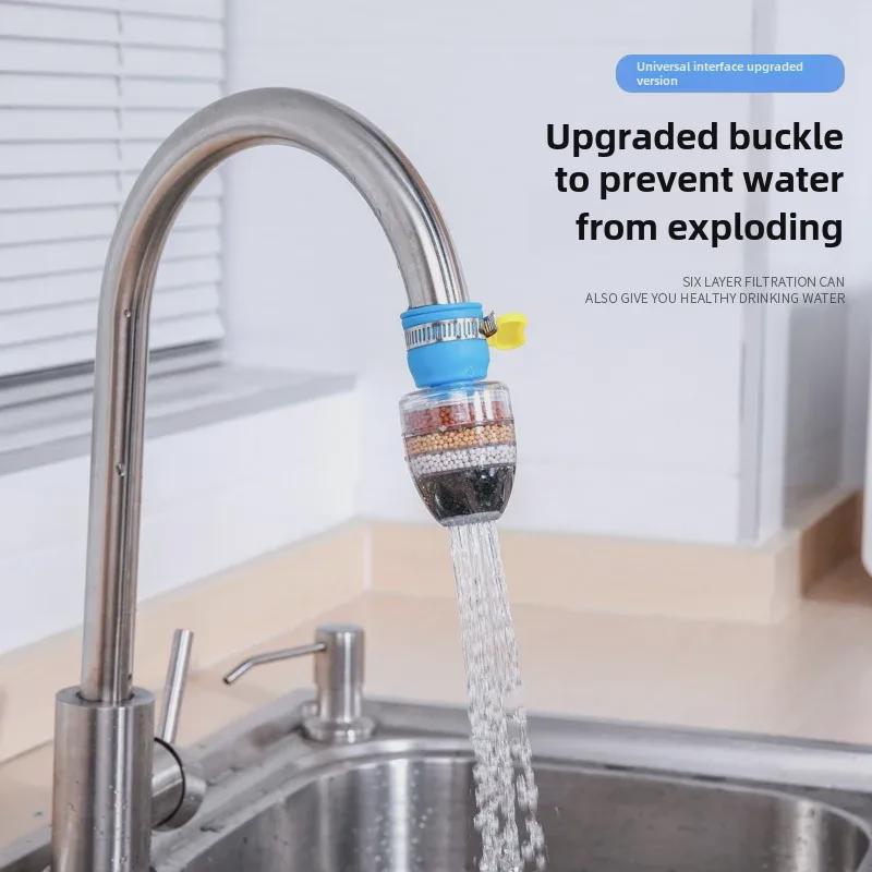 Универсальный фильтр для крана: Очиститель водопроводной воды для кухни и водосберегающий фильтр с защитой от брызг для домашнего использования