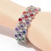 Bracelet Zircon Color European and American Fashion Full Diamond Bright Sky Full of Stars Colorful Treasure