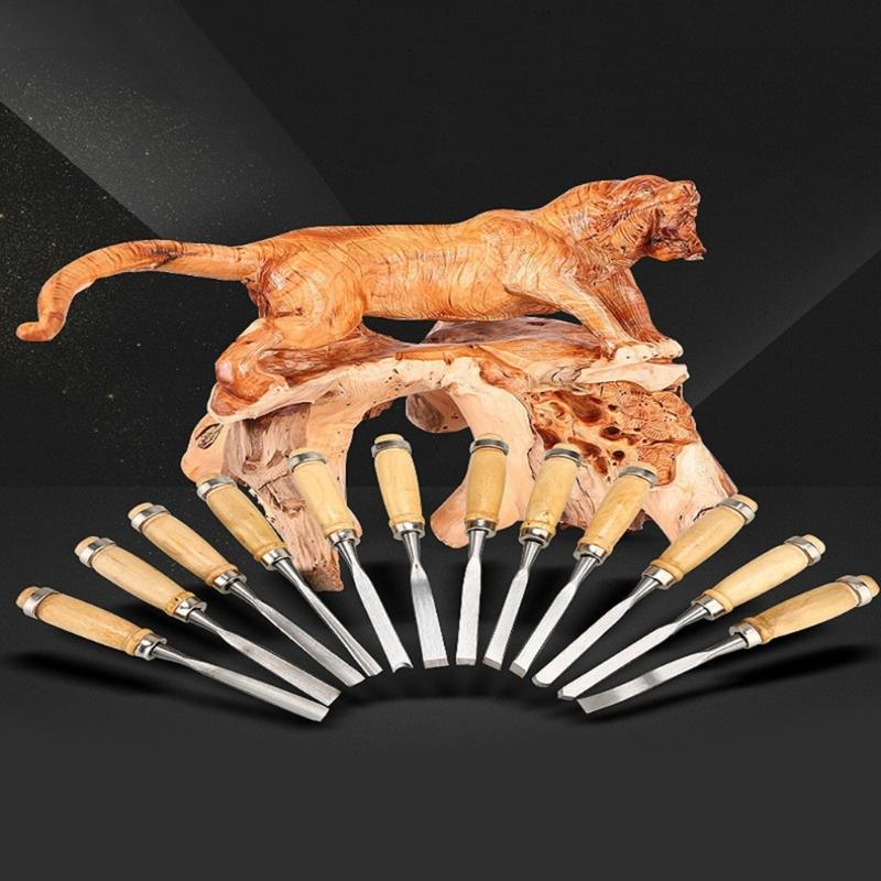 Набор стамесок для резьбы по дереву 12 шт./компл. для хобби