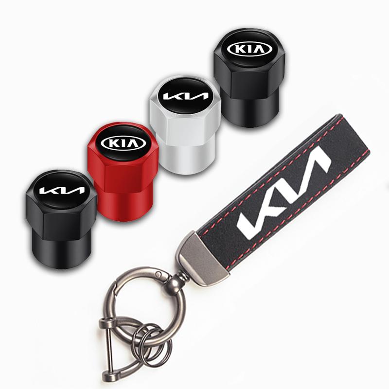 Car Tire Wheel Valve Cap Cover/Car Key Chain Ring Keychain for Kia Sportage Niro Morning Optima K7 K5 K8 K3 K9 Cerato Venga VG4