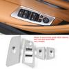 4pcs Car Window Switch Lift Button Frame Cover Trim for BMW 5 Series G30 20172018 (#1)