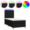 VidaXL Slat Bed Base with Mattress and LED, Upholstered Bed, Single Bed, Adult Bed for Interior Bedroom, 3135567