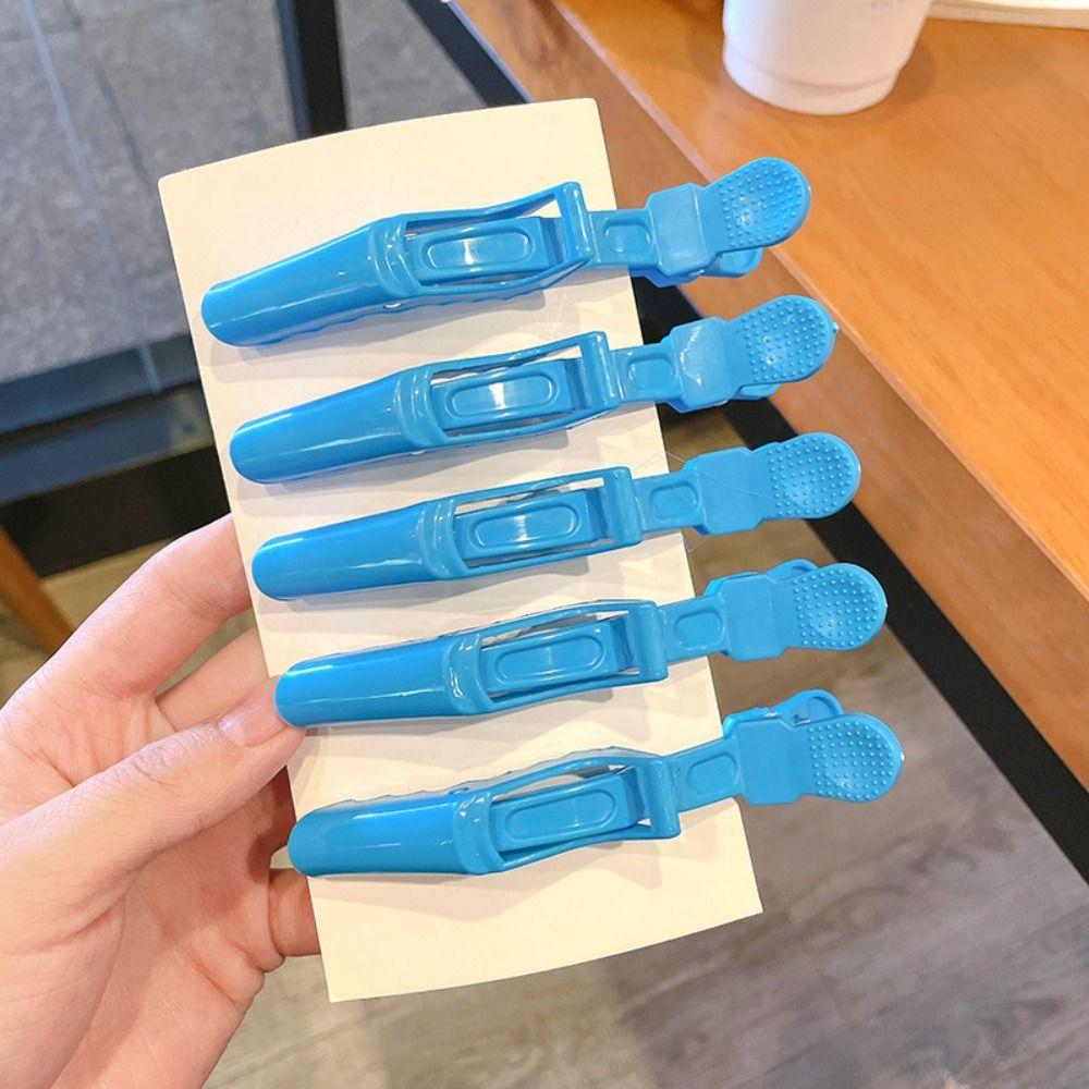 5pcs/set Plastic Alligator Hairpin Fashion Hair Grip Clips Haircut Section Clamps Girls