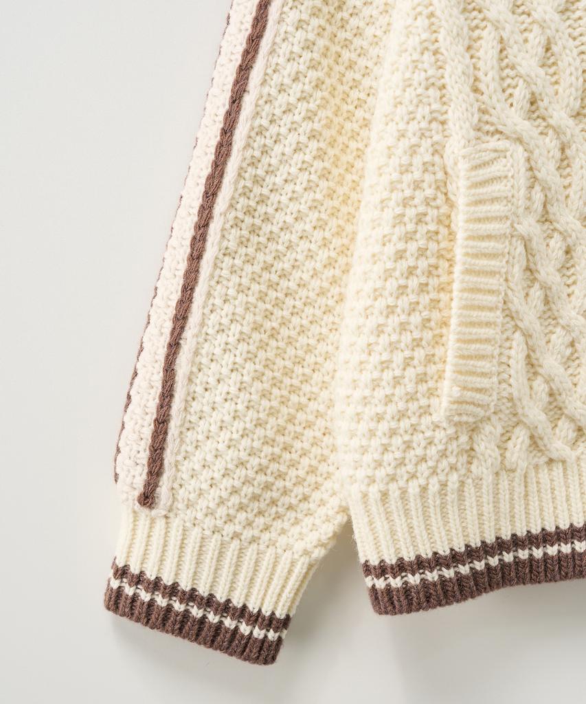Satur (W) Laughton Cowitchan Knit Cardigan Cream