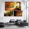 Landscape Oil Painting Sunlight Transmission Forest Art Canvas Painting Living Room Corridor Office Home Decoration Mural No Frame