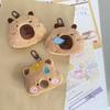Creative Capybara Keychain Lovely Cartoon Pendant Funny Mini Fashion Keychain Kawaii Backpack Decoration Accessories Gifts