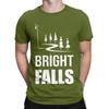 Bright Falls Awake Logo Novelty 100 Cotton TShirt Alan Wake 2 Tops Tees For Unisex
