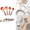 Rose Gold Stainless Steel Measuring Tool Kit With Graduated Cups And Spoons For Kitchen