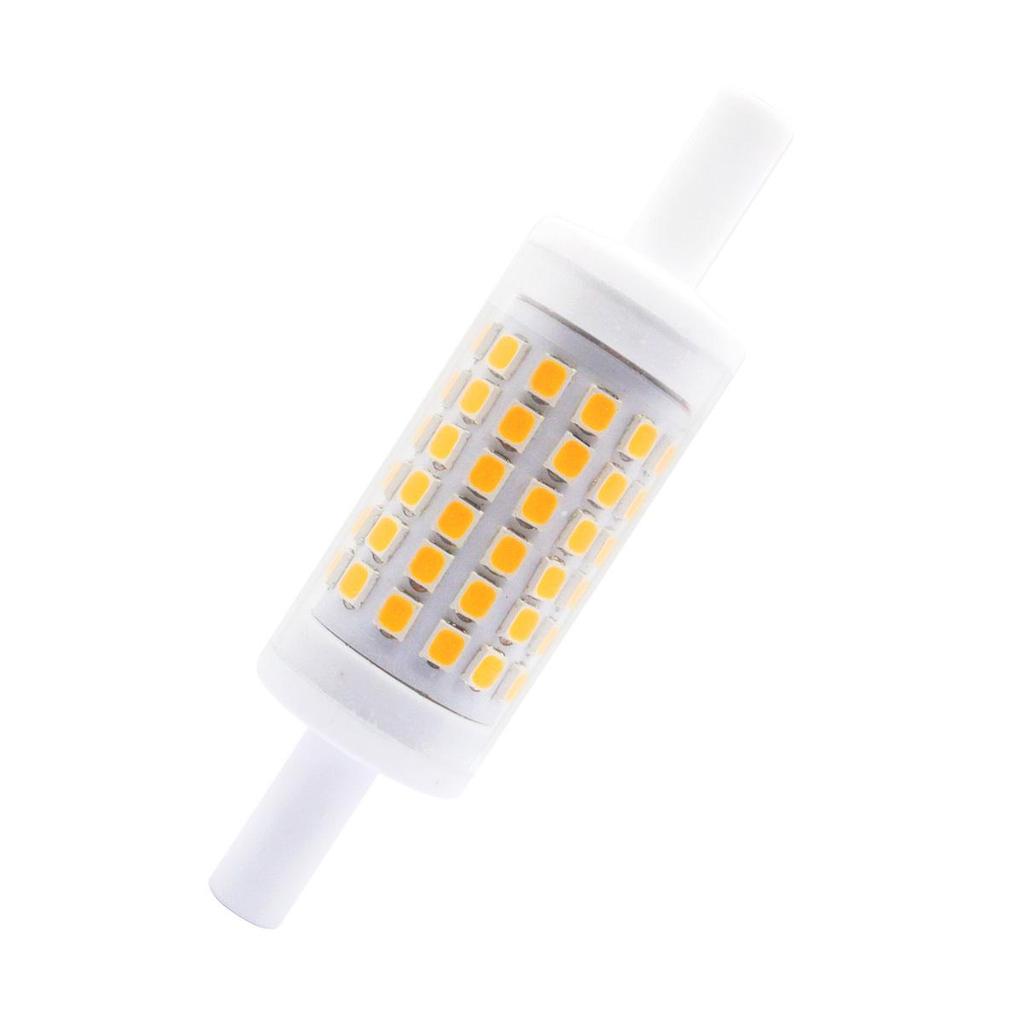 Dimmable 10W Ceramic LED Floodlight with R7S Horizontal Plug, 120/220V, Bestseller Replacement for J78.