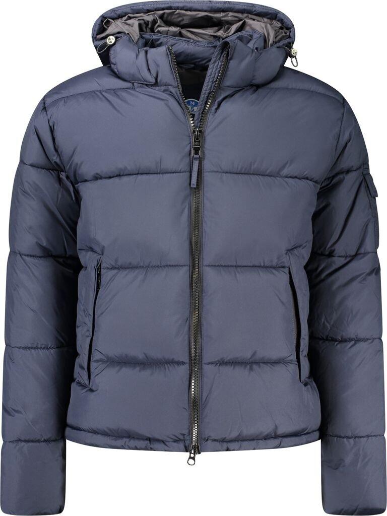 Winter Jacket North Sails Quilted Jacket Men's Stand-up Collar Blue Black
