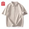 MINISO Мужская вафельная рубашка-поло большого веса