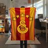 1PC Galatasaray S Patterned Flannel Blanket Suitable For All Seasons for Home Decor Warmth and Comfort Gifts Holiday Present