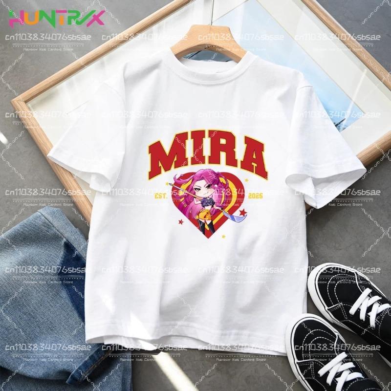 KPop Demon Hunters Kids Clothes 2025 Hot Anime Cotton T-shirt Harajuku Girls Casual Shirt Gift Fashion Movie Toddler T Shirts