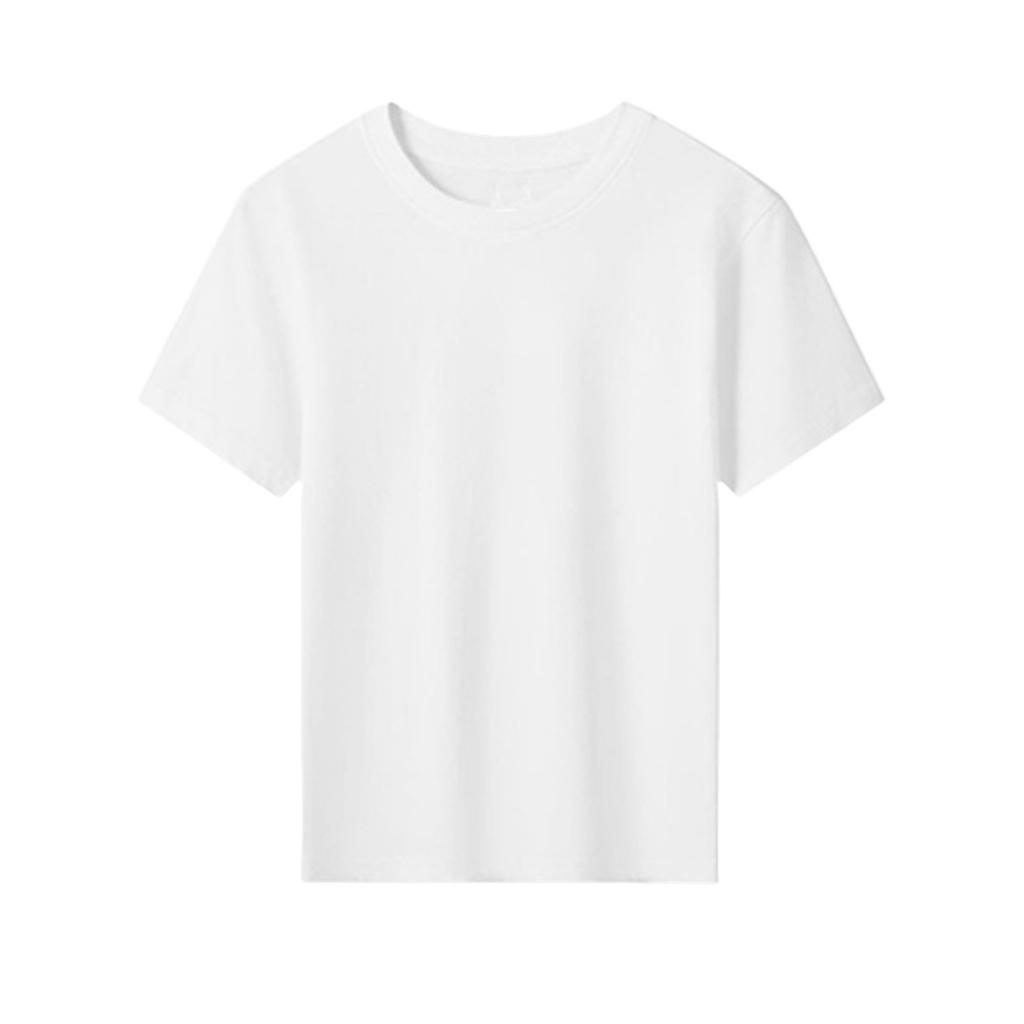 Детская футболка, свободный повседневный свитер с круглым вырезом и принтом, короткий рукав, футболка, топ