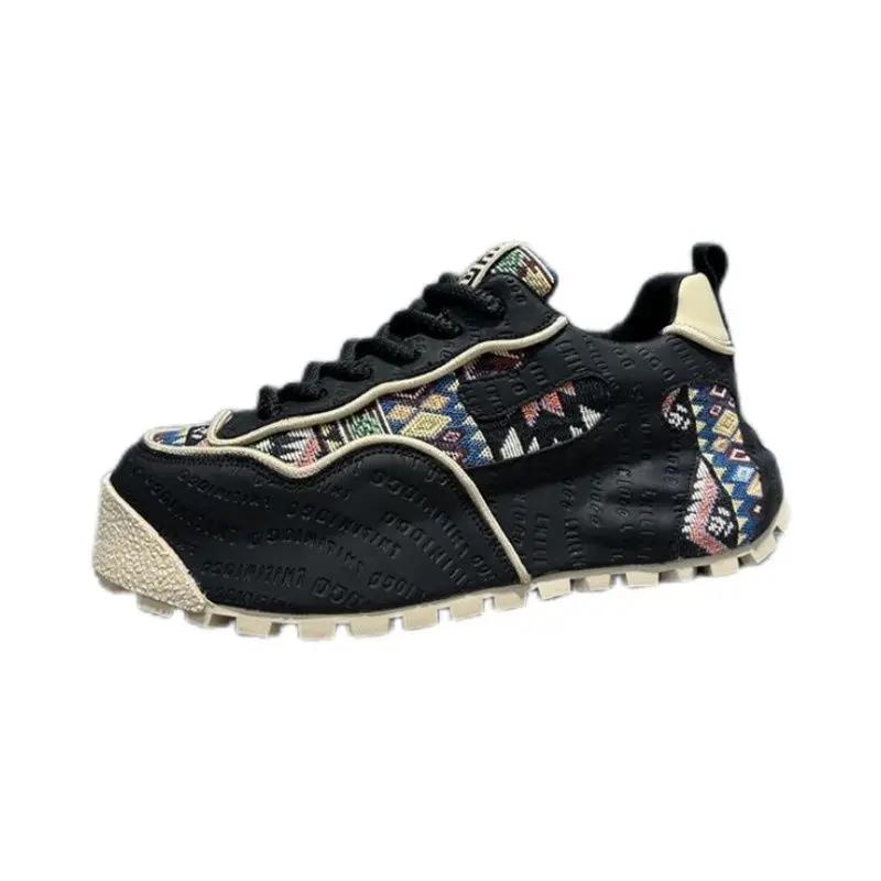 Весна Осень Новые Роскошные Мужские Кроссовки Высокая Толстая Подошва Повседневная Обувь Удобная и Дышащая Обувь для Бега и Спорта