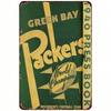 Винтажная металлическая табличка Green Bay 1940, Ретро Декор Стены Бара