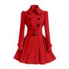 Female Style Slim-fitting Long Women's Woolen Coat Belt Woolen Coat Women