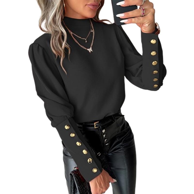 Women Sexy Lace Backless Shirts Tops Ladies Long Sleeve Buttons OL Office Blouse