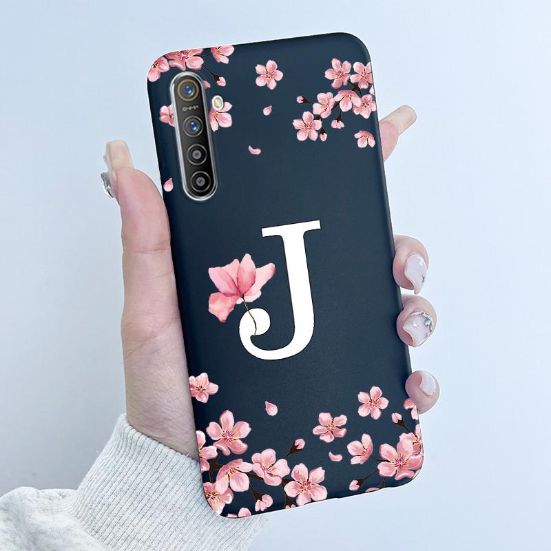 Чехол для Realme XT RMX1921 X2 RMX1991 RMX1992 RMX1993 ТПУ Мягкий Силиконовый Чехол Цветы Печать Букв Защитный Чехол для Телефона