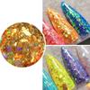 12 цветов/набор смешанных 3D ультратонких блестящих блесток для ногтей DIY хромированная пудра блестящая круглая толстая часть ослепительное украшение для маникюра