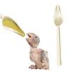 Long Handle Bird Feeding Spoon Heat-resisting Bird Food Water Spoon Chicks Spoon  for Feeding