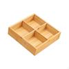Bamboo Fruit Tray Dessert And Vegetable Storage Compartment Candy Nut Serving for