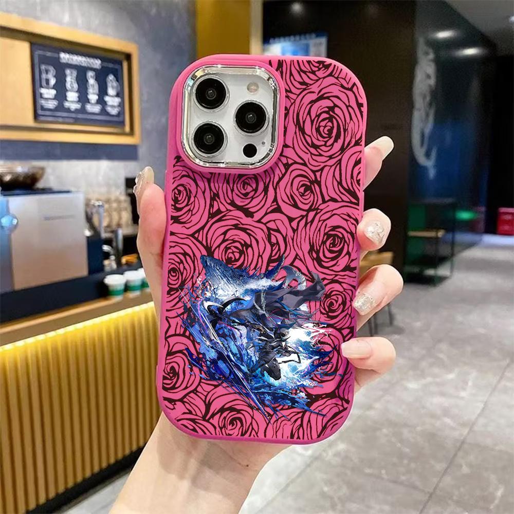 Phone Case: 2D flat design suitable for iPhone 18 17 16 15 14 13 Pro protective case, couple style, deep-sea themed characters, Christmas and Hallowee
