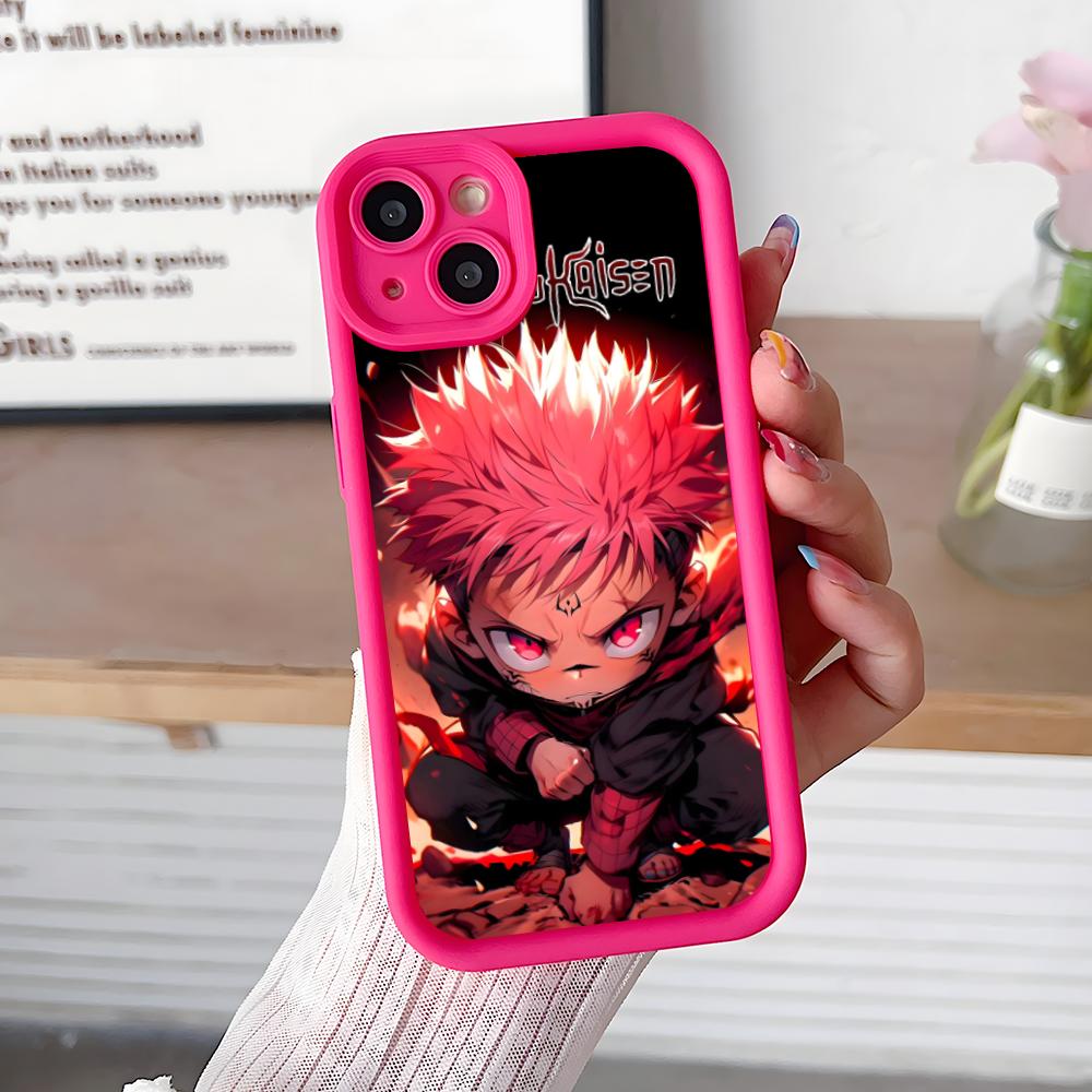 Чехол для мобильного телефона Jujutsu Kaisen Сукуна для iPhone 17 16 15 14 13 12 11 Air Pro Max Plus Утолщенный ТПУ Цветной Чехол Чехол Красивый