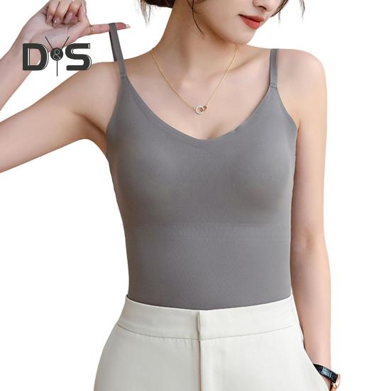 Женское нижнее белье с регулируемыми бретелями, эластичный жилет с нагрудной подкладкой, жилет из ледяного шелка без следов