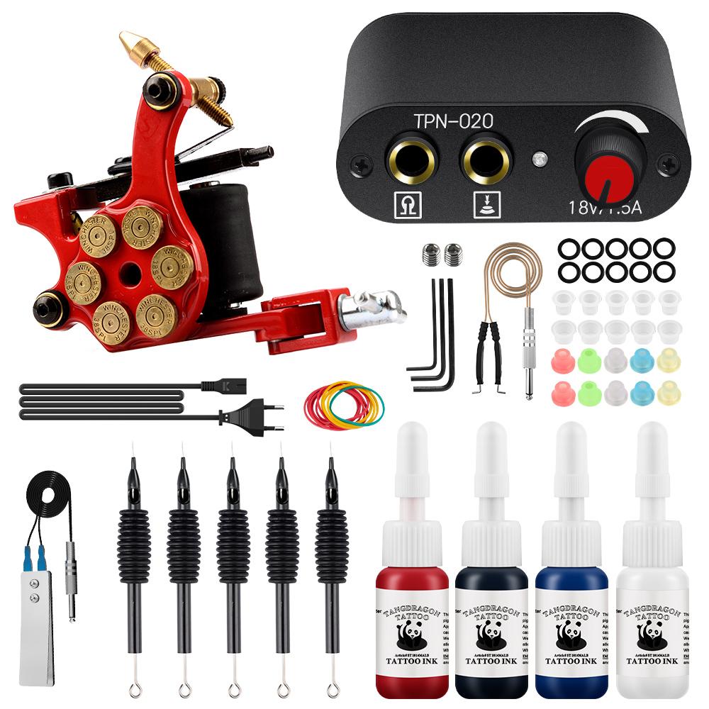 Набор тату-машинок PHOENIXY с иглами питания и чернилами для боди-арта
