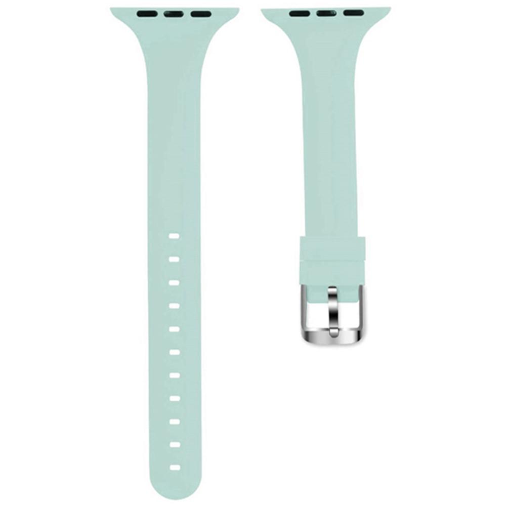 For Apple Watch Series 10 42mm/9 8 7 41mm/SE (2023) SE (2022) SE 6 5 4 40mm/3 2 1 38mm Band Soft Silicone Watch Strap