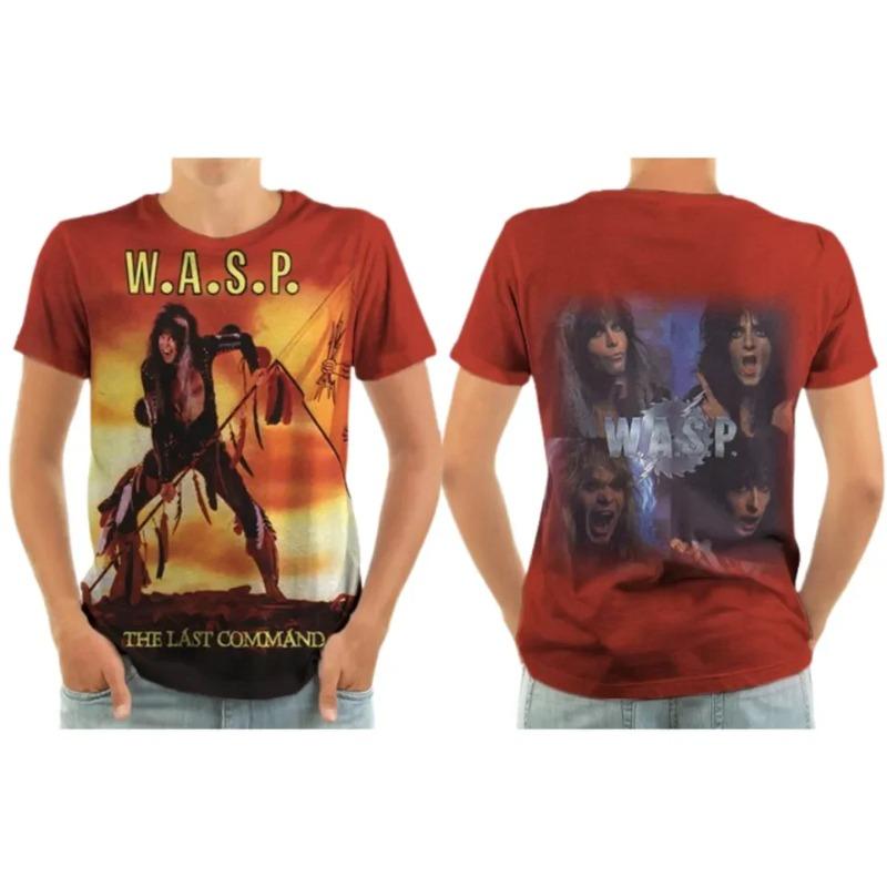 W.A.S.P Рок-футболки 3D-печать Уличная мода Мужчины Женщины Мода Короткий рукав Хип-хоп Футболка Детские Футболки Топы Мужская Одежда