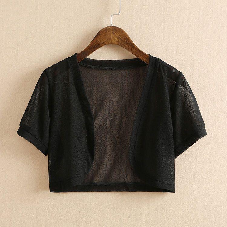 Женский летний шифоновый кардиган-шаль с защитой от солнца - Большого размера, Универсальный, Легкий, Короткий стиль