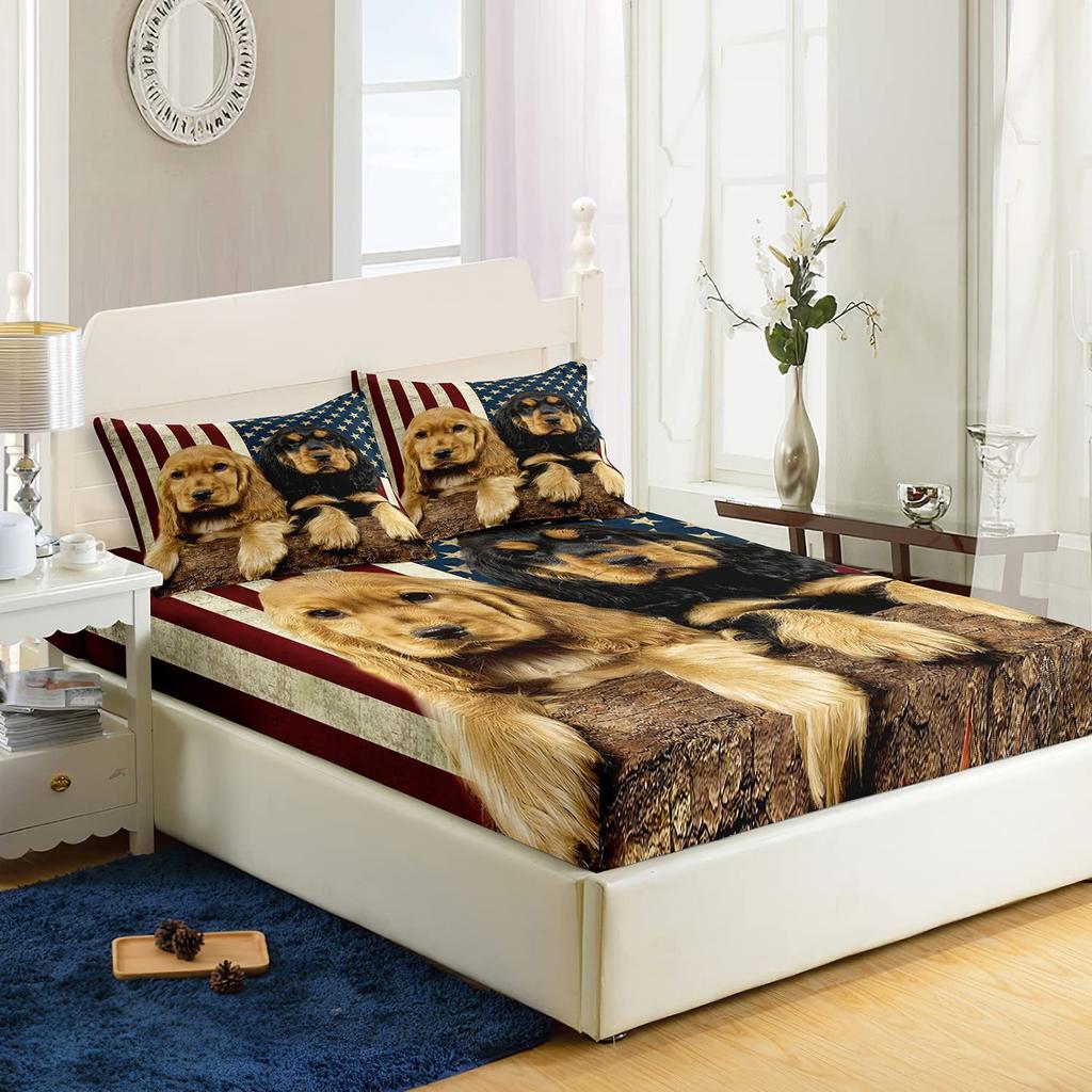 Узор Розовый Фламинго Шапка на Кровать Комплект из Трех Предметов Цифровая Печать Постельное Белье Шапка на Кровать Комплект из Трех Предметов Дети И Взрослые